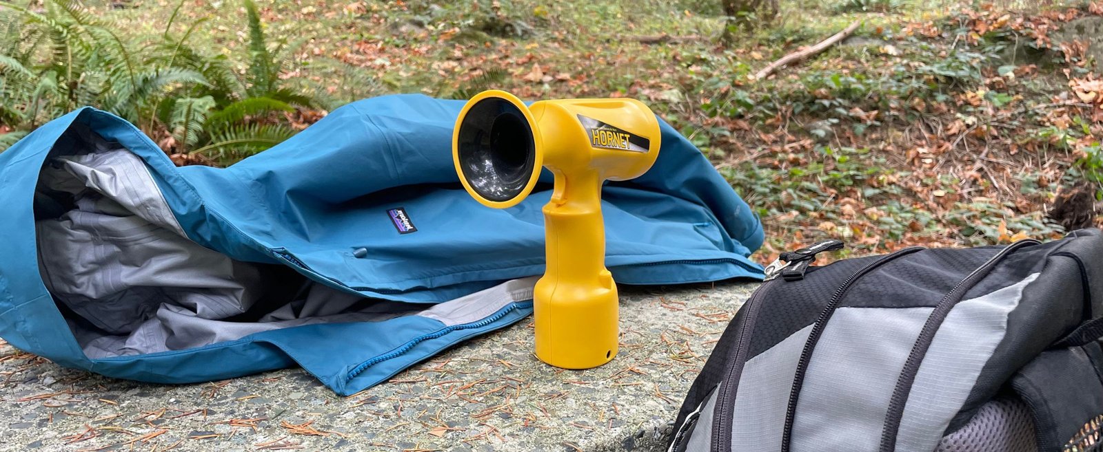 WoodsCan Hornet Rechargeable Electric Air Horn - the world's most advanced signaling device for industrial and recreational safety.