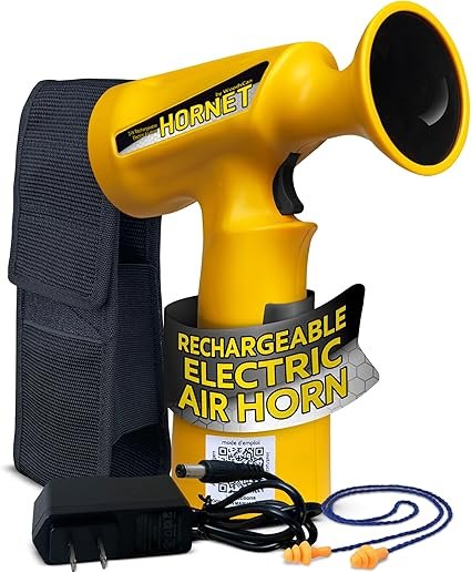 WoodsCan Hornet Sport - Rechargeable Electric Air Horn with Holster on Amazon